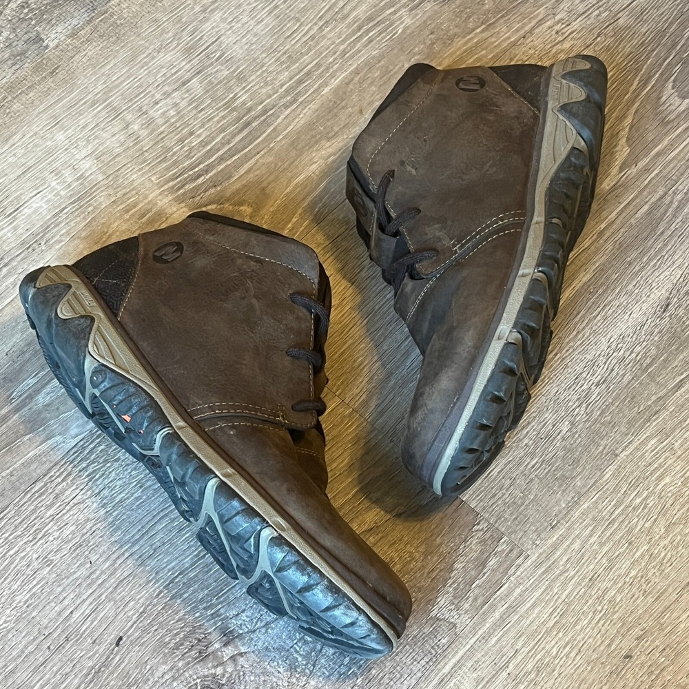 Merrell Clay‎ Mens Brown Leather Chukka Boots J71337 Size 7 Rugged Casual Hiking